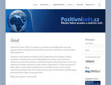 Tablet Screenshot of pozitivnisvet.cz